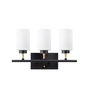 Opviq Lámpara de pared Negro y Oro con tapa de cristal